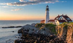 A lonely lighthouse on a cliff
